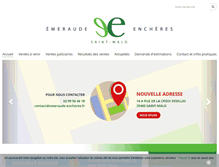 Tablet Screenshot of emeraude-encheres.com